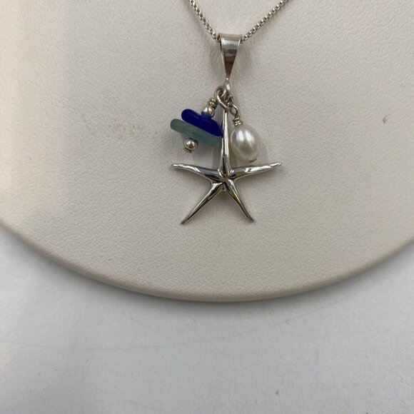 Stunning Sterling Silver 925 Necklace “Starfish ” Pendant Necklace #B204 - Picture 3 of 12